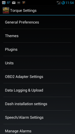 Torque Settings